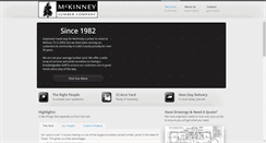 Desktop Screenshot of mckinney-lumber.com